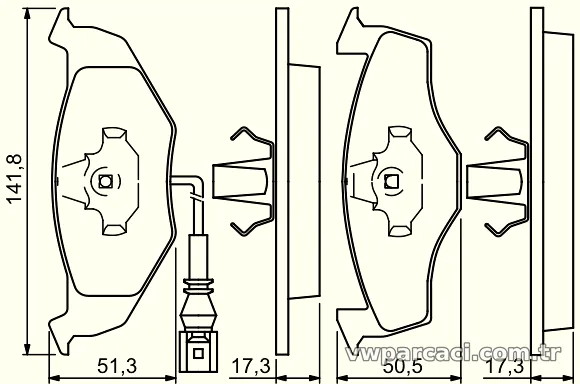 BOSCH 0986424723 Fren Disk Balata - BOSCH - 0986424723