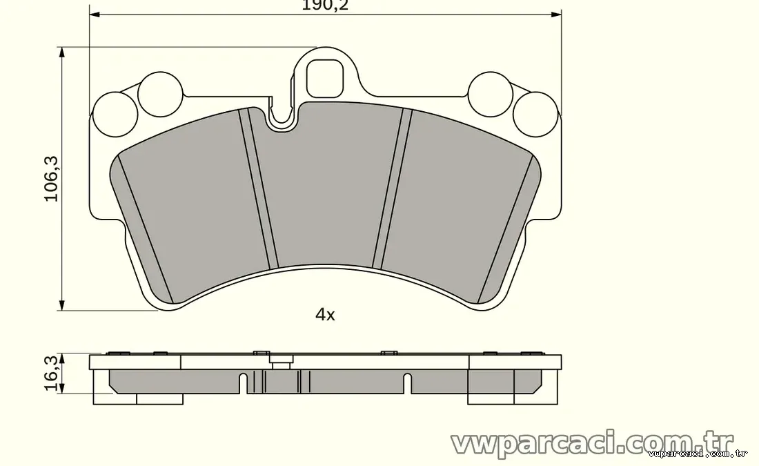 BOSCH 0986424739 Fren Disk Balata - BOSCH - 0986424739