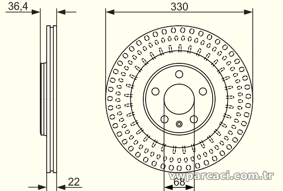 BOSCH 0986479750 Fren Disk Ayna - BOSCH - 0986479750