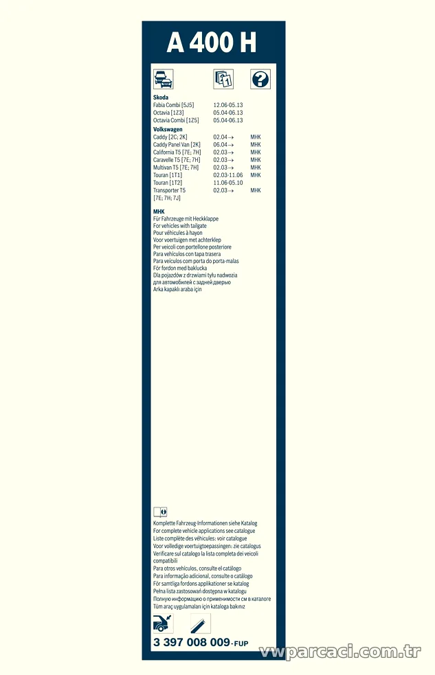 BOSCH 3397008009 Silecek Süpürgesi - BOSCH - 3397008009