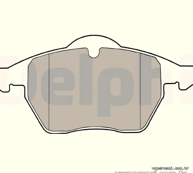 DELPHI LP1407 Fren Disk Balata - DELPHI - LP1407