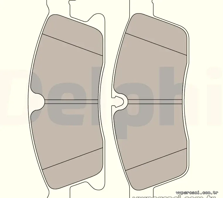 DELPHI LP2298 Fren Disk Balata - DELPHI - LP2298