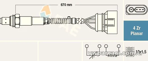 FAE 77302 Oksijen (Lambda) Sensörü - FAE - 77302