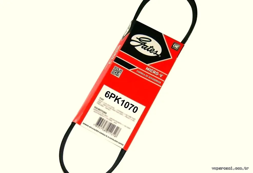 GATES 6PK1070 | Skoda Rapid 1.6TDI, Fabia 1.6TDI, Roomster 2010-2014, Octavia 2009-2013 V Kayışı - GATES - GAT.6PK1070 ,