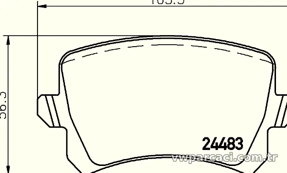 HELLA PAGID 8DB355025331 Fren Disk Balata - HELLA PAGID - 8DB355025331