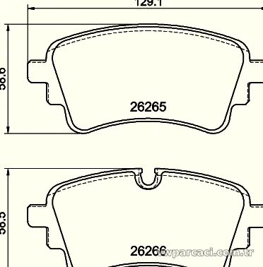 HELLA PAGID 8DB355040961 Fren Disk Balata - HELLA PAGID - 8DB355040961