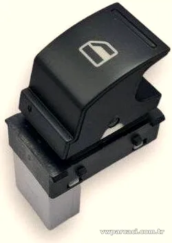 Cam Düğmesi - Tekli - Golf 5 - Jetta - İTHAL - 1F0959855