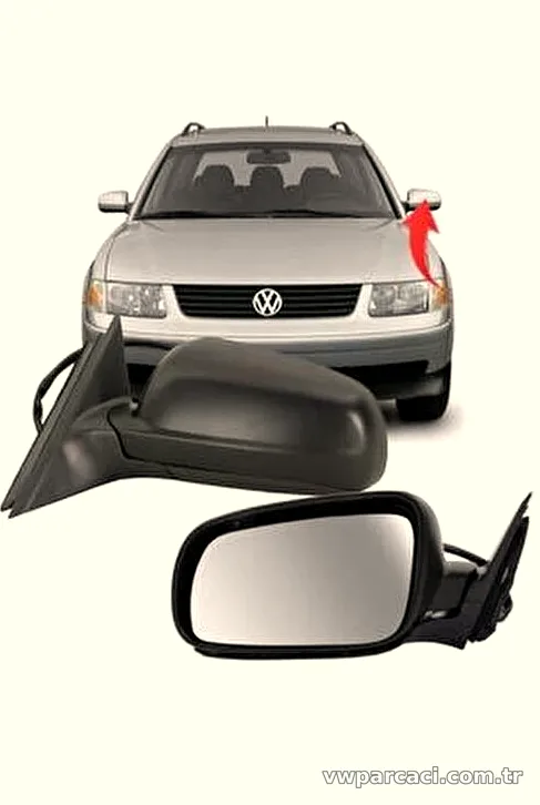 Dış Dikiz Aynası - Sol - Volkswagen - Passat - 1998 - İTHAL - 3B1857507