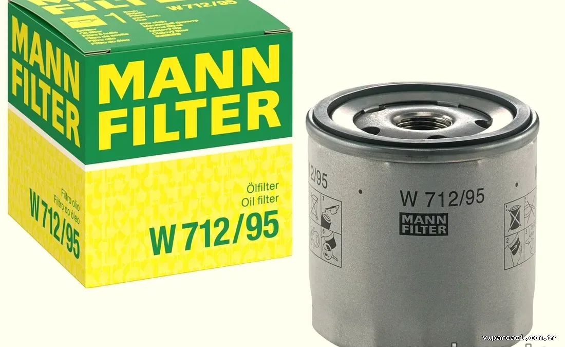 MANN W712-95 | Volkswagen Passat 2014-2017 1.4 TSI Golf 7 Polo Jetta / Audi Q2 Q3 A3 A4 Yağ Filtresi - MANN - MAN.W712-9