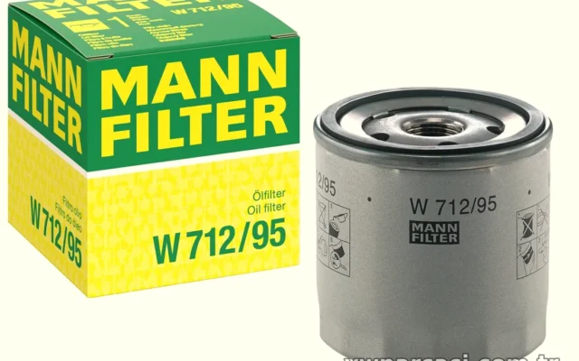 MANN W712-95 | Volkswagen Passat 2014-2017 1.4 TSI Golf 7 Polo Jetta / Audi Q2 Q3 A3 A4 Yağ Filtresi – W712-95 ,15