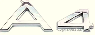 A4 Yazı - Audi A4 - PEX - 8H0853741