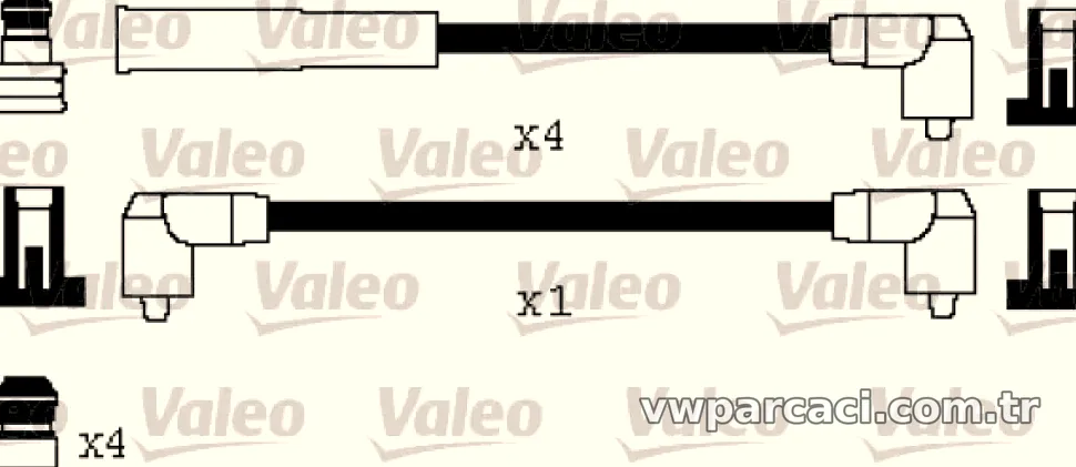 BUJI KABLOSU SKODA FELICIA 8V (94>00) - Valeo - VALEO 346556