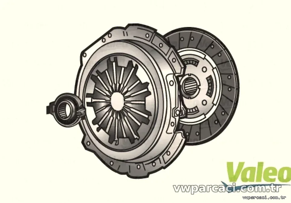 DEBRIYAJ SETI A4 1,9TDI 04>1,9TDI 00>03 A6 1,9TDI 01>05 PASSAT 1,9 TDI 00>05 - Valeo - VALEO 826641