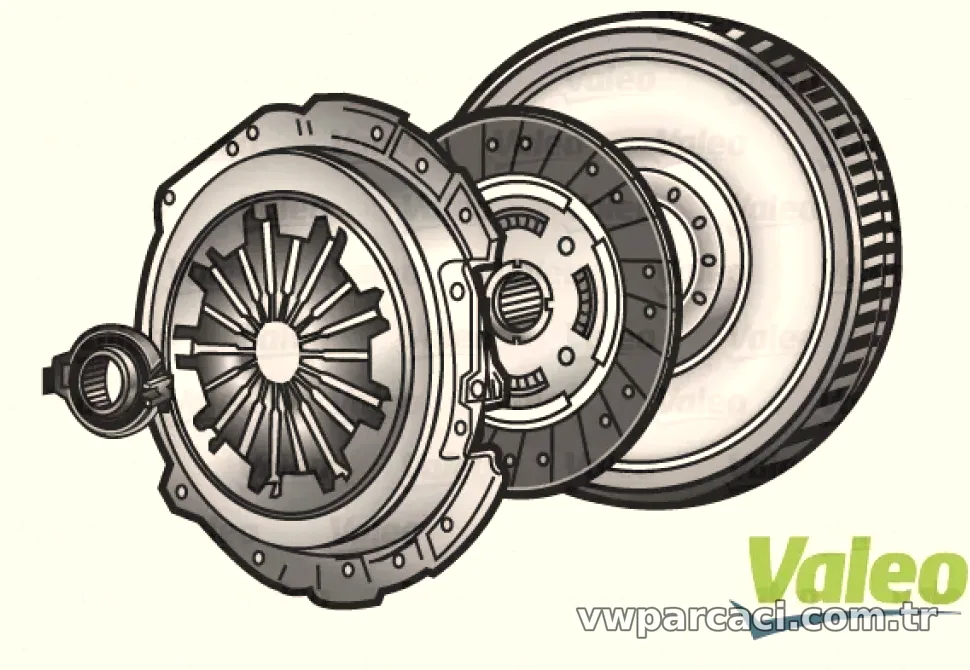 KIT 4P DEBRIYAJ TAKIMI (VOLANLI) AUDI A4 (00>04) VW PASSAT (96>05) - Valeo - VALEO 835155