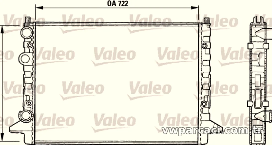 MOTOR SU RADYATORU PASSAT 88>00 - Valeo - VALEO 731008