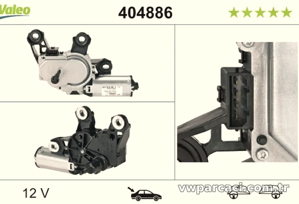 SILECEK MOTORU ARKA LEON TOLEDO FABIA OCTAVIA BORA GOLF IV PASSAT VI - Valeo - VALEO 404886