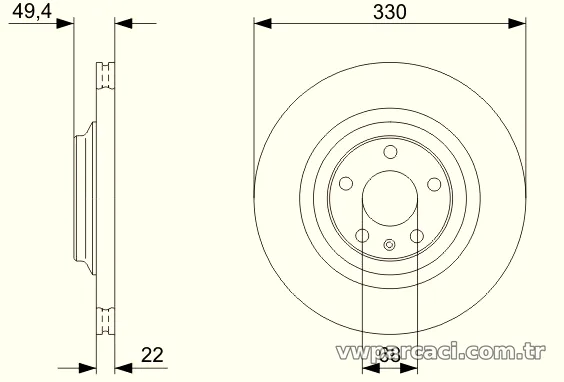 BOSCH 0986479299 Fren Disk Ayna - BOSCH - 0986479299