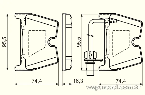 BOSCH 0986494216 Fren Disk Balata - BOSCH - 0986494216