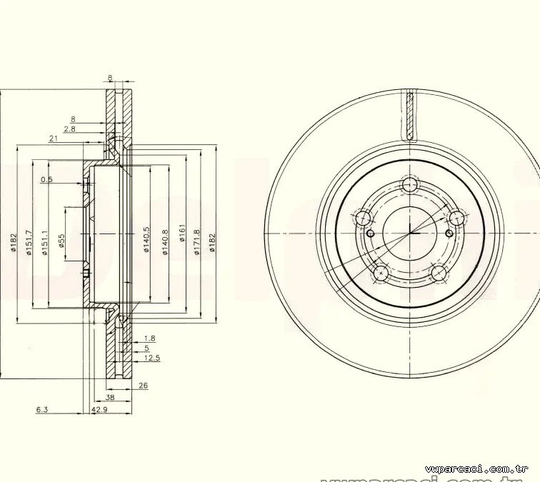 DELPHI BG3914 Fren Disk Ayna - DELPHI - BG3914