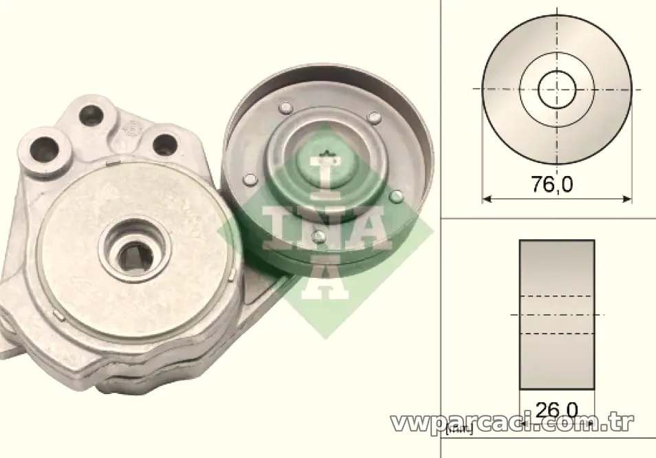 ALTERNATOR RULMANI VW: GOLF V 1.4TSI 06-08 JETTA III 1.4TSI 06-10 IV 11- TOURAN 1.4FSI 06-10 - INA - INA 534037410