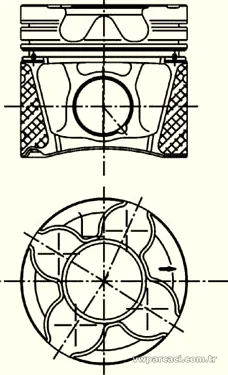 KOLBENSCHMIDT 99535600 Piston