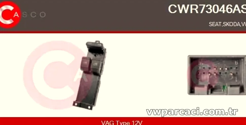CAM ACMA KAPAMA VE EMNIYET KILIT ANAHTARI SURUCU TARAFI CIFTLI FABIA 00>08 OCTAVIA 01>11 - Kraw - KRAW AN-1410