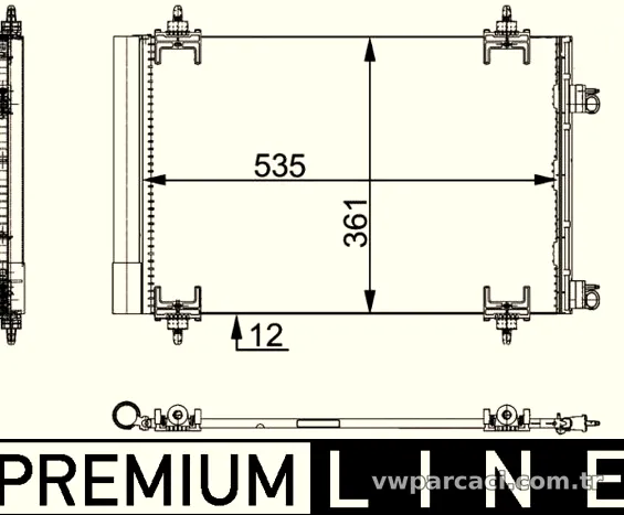 MAHLE AC668000P Klima Radyatörü - MAHLE - AC668000P