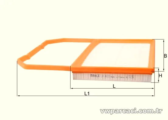 MAHLE LX4632 Hava Filtresi - MAHLE - LX4632