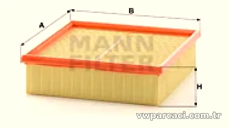 HAVA FILTRESI T2 / T3 POLO / CLASSIC 1,3 1,6 2,0 67>94 - Mann Filter - MANN C22117
