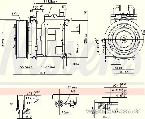 NISSENS 890023 Klima Kompresörü - NISSENS - 890023