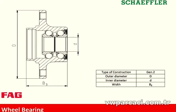 Schaeffler FAG 713611020 Porya - Schaeffler FAG - 713611020