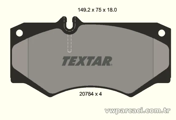 TEXTAR 2078401 Fren Disk Balata - TEXTAR - 2078401