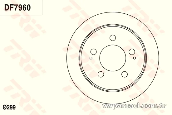 TRW DF7960 Fren Disk Ayna - TRW - DF7960