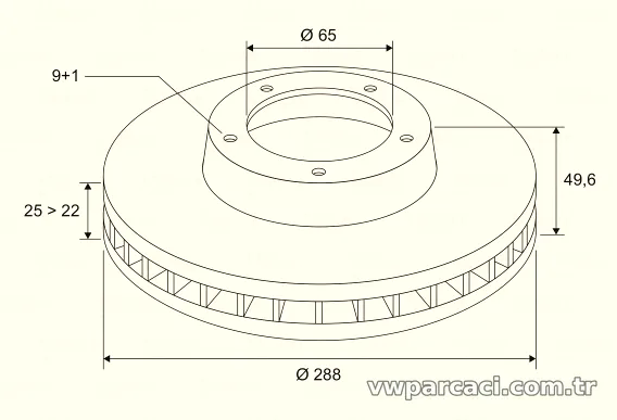 VALEO 197325 Fren Disk Ayna - VALEO - 197325