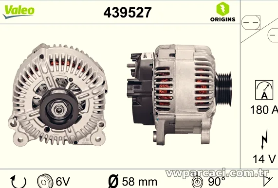 VALEO 439527 Alternatör - VALEO - 439527