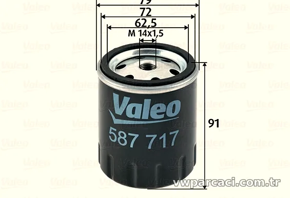 VALEO 587717 Yakıt Filtresi - VALEO - 587717