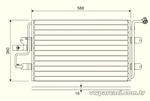 VALEO 817244 Klima Radyatörü - VALEO - 817244