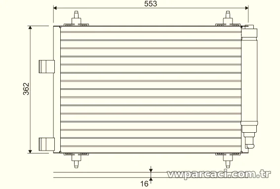 VALEO 817526 Klima Radyatörü - VALEO - 817526